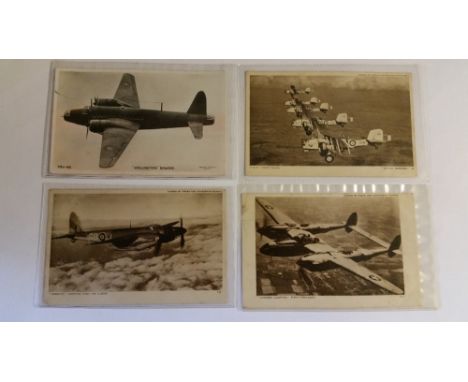 POSTCARDS, aviation, inc. Wellington Bomber, Engine Handley Page, Mosquito, Lockheed Lightning, North American B.25, bombers,