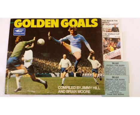 FOOTBALL, selection, inc. ESSO Squelchers, complete (+47 duplicates), Cleveland Golden Goals (laid down in album), Mobil Foot