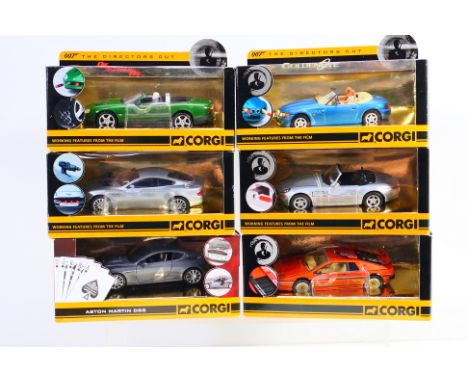 Corgi - James Bond - A group of James Bond cars including Aston Martin DBS # CC03801, BMW Z8 # CC05004, Lotus Esprit Turbo # 
