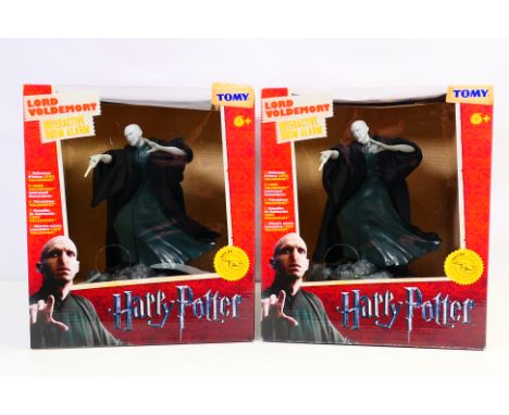 Tomy - Harry Potter - 2 x boxed interactive Lord Voldemort toys. The items appear Mint in boxes with some storage creasing. (