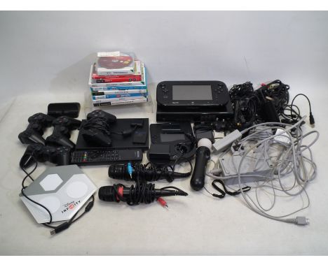 Playstation - Nintendo - A mixed collection of various unboxed consoles, various wires and various games, to include unboxed 