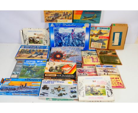 Airfix - Matchbox - Italeri - AMT / Ertl - Others - A group of boxed and carded model kits covering a variety of scales and g