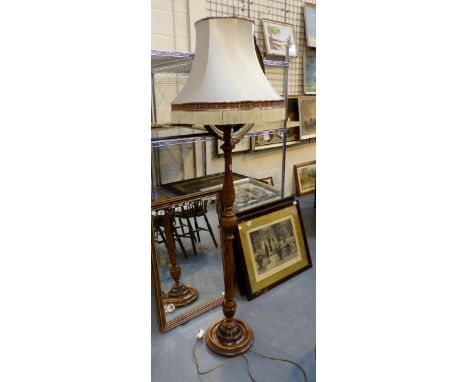 Carved ornate standard lamp 
