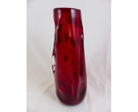 Whitefriars ruby vase