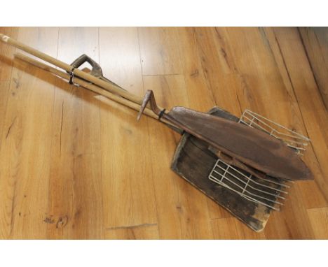 Quantity of antique tools, shovels, etc 