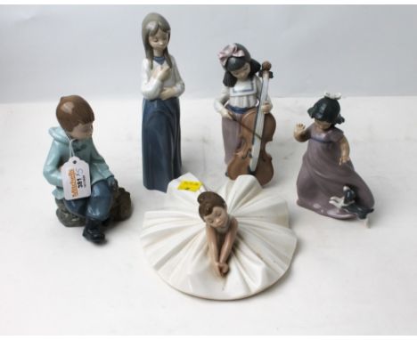 Five Nao figurines 