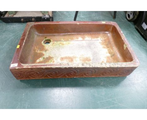 Fire glazed sink/trough 