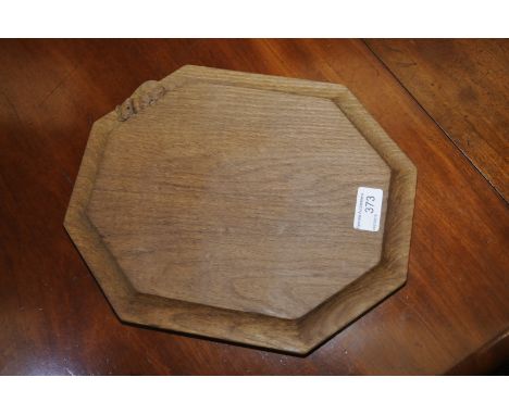 Robert Thomson 'Mouseman' oak breadboard 
