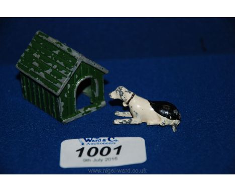A model London F.G.T. & Sons painted Dog Kennel and dog.