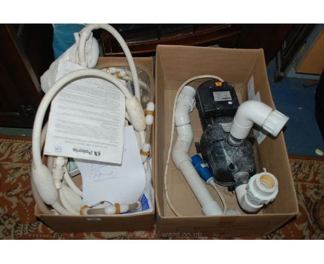 A "Certikin" 230 volt Multistage electric Pump for automatic swimming pool cleaners together with a Polaris Vac-Sweep Model 1