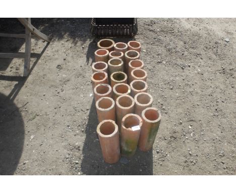 A collection of drainage pipe
