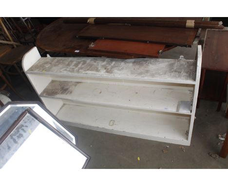 A white painted book shelf