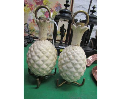 LIGHTING WEIGHTS, a pair of novel pineapple design lighting balance weights 