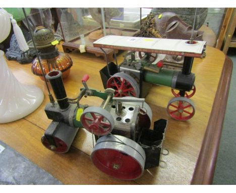 MAMOD STEAM MODEL ROLLER & steam tractor with boxes