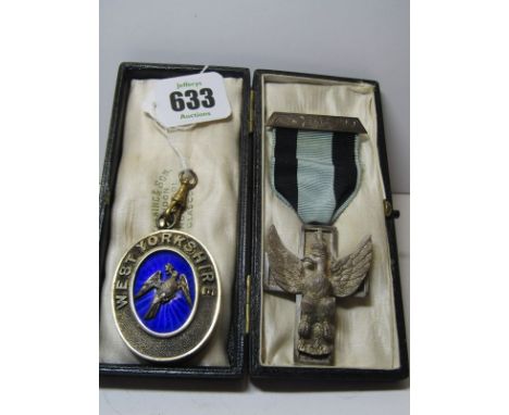 MASONIC INTEREST, 2 jewels, 1 silver presented by The Polish National Lodge in 1907