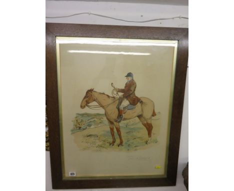 HUNTING, George Fothergill, signed artist proof, " A Bit Of Old Yorkshire", 18" x 18"