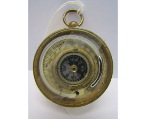 POCKET BAROMETER, a presentation brass cased pocket barometer by Dollond, dated 1901