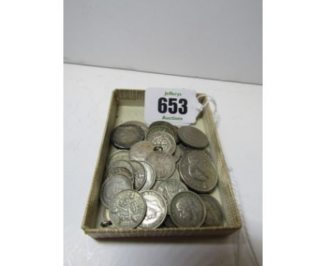 SILVER COINS, including threepences and sixpences