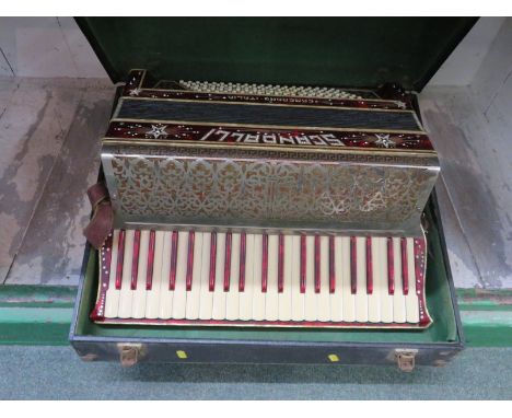 ACCORDION, 1940s piano accordion by Scandalli