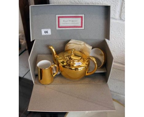 Royal Worcester boxed tea trio