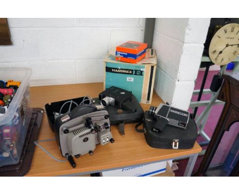 Collection of old camera equipment