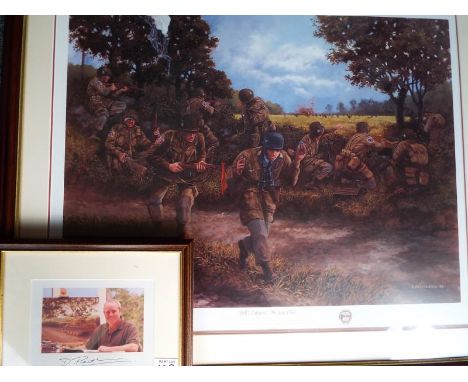 After David Pentland - A print entitled Hell's Corner 7th June 1944, issued in a limited edition of 1000 (No. 46), signed in 