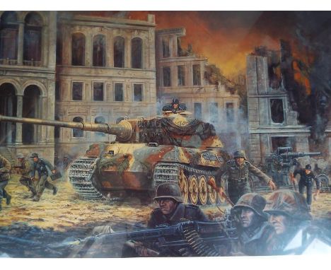 After David Pentland - A print entitled The Last Battle, Berlin, 30th April 1945, issued in a limited edition of 1150 (No. 10