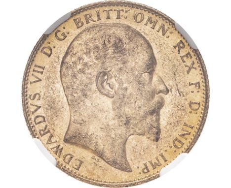 AUSTRALIA. Edward VII, 1901-10. Gold sovereign, 1909 M. Melbourne. Bare head right, DeS. below; EDWARDVS VII D: G: BRITT: OMN