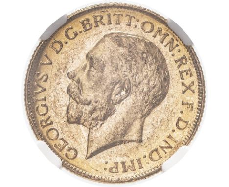 AUSTRALIA. George V, 1910-36. Gold sovereign, 1911 M. Melbourne. Bare head left, B.M. on truncation; GEORGIVS V D. G. BRITT: 