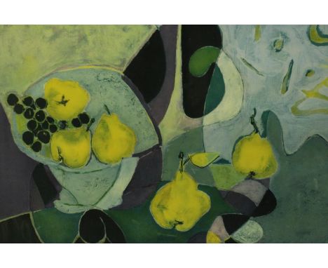 André Marchand (1907 - 1997), vintage framed and glazed poster, Les Coings, Les Editions Braun et Cie Paris, signed in plate.