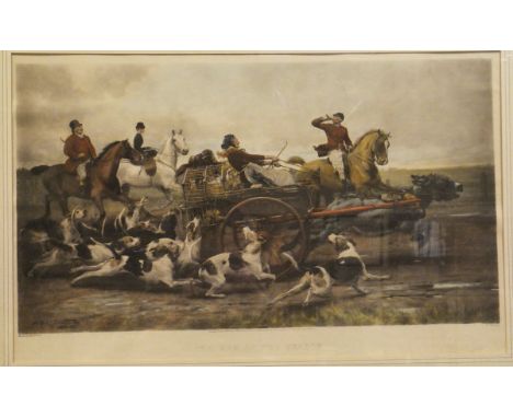 AFTER ALFRED W STRUTT "The Run of the Season" and "Any Port in a Storm", a pair of humorous hunting studies photo engravings,