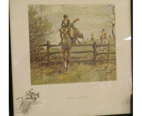 AFTER SNAFFLES (CHARLES JOHNSON-PAYNE) "Handing it out to 'Em", chromolithograph, signed in pencil and with studio stamp COND