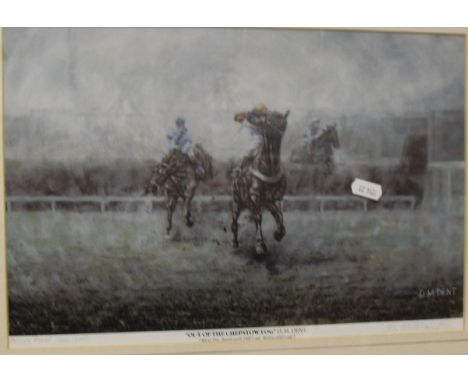 AFTER D M DENT "Out of the Chepstow fog", artist's proof limited edition print, signed in pencil lower right, together with s