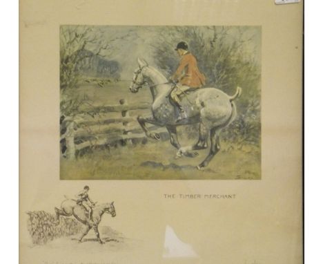 AFTER SNAFFLES (CHARLES JOHNSON-PAYNE) "The Timber Merchant", chromolithograph, signed in pencil and with studio stamp CONDIT