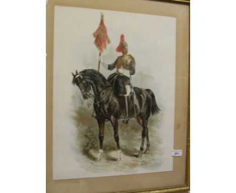 AFTER EDWIN LANDSEER "A British Boar", colour print, together with AFTER HARRY PAYNE "Corporal Major of Royal Horse Guards wi