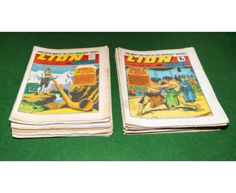 35 vintage Lion comics 1972