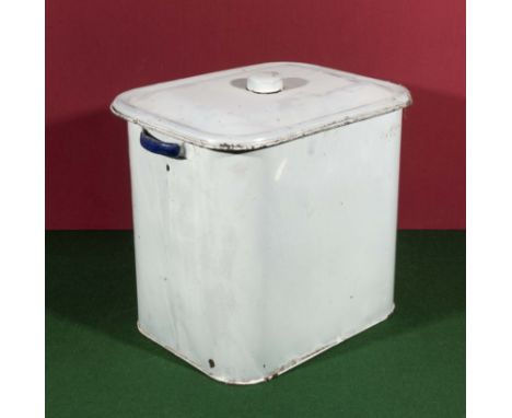 An enamel bread bin 