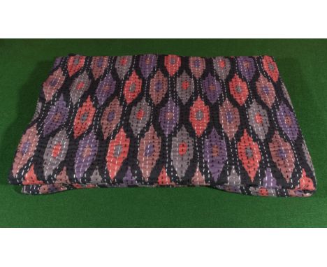 Vintage Kantha cloth diamond pattern  (2.80m x2.16m)       