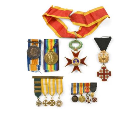 A First World War Group of Four Medals, awarded to 2.LIEUT. P.H. KELLY., comprising British War Medal and Victory Medal in ca