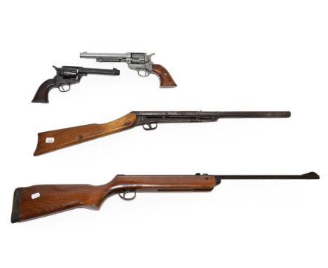 PURCHASER MUST BE 18 YEARS OF AGE OR OVER A BSA Meteor .22 Calibre Break Barrel Air Rifle, no visible number, with beech semi