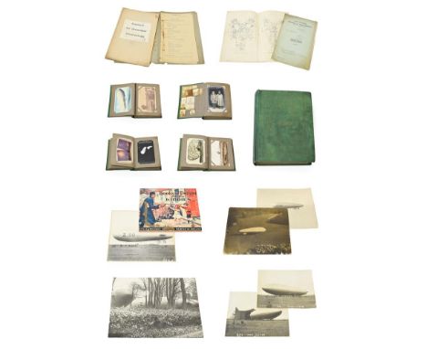 An Interesting Collection of Ephemera and Photographs Relating to Air Ships, including eight large photographs, an Admiralty 
