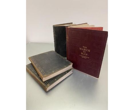 An Encyclopedia Britanica 13th Edition volume 1 AAL-EYE and volume 2 FAB-OYA, Holy Bible c1820 with carved cover and clasp fa