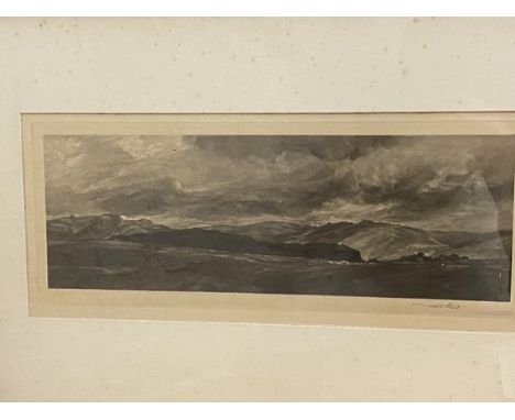 Frank Short, ARA, Shap Fell, Cumberland, after De Went, mezzotint, signed in pencil bottom right, (14cm x 33cm)