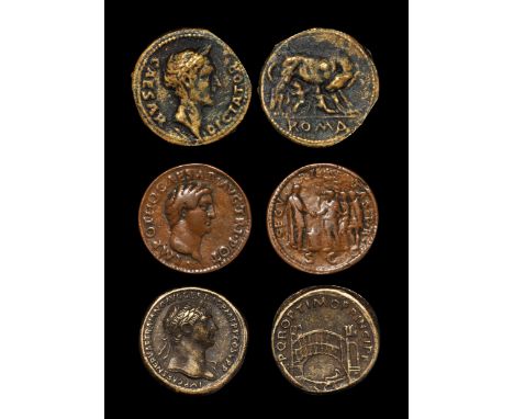 Probably 19th century or earlier, after Giovanni da Cavino (1500-1570 AD), imitating Roman issues and styles of sestertii or 