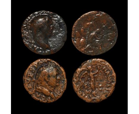 77-78 AD, Rome mint. Obv: T CAES IMP AVG[F TR P COS VI CENSOR] legend with laureate bust right. Rev: [IVDAEA] CAPTA legend wi