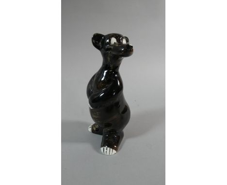 A Sal Japan Glazed Ceramic Study of Rockybear, 15cm High 