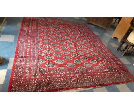 A Patterned Woollen Carpet, Made in Pakistan, 3.63m x 2.85m 