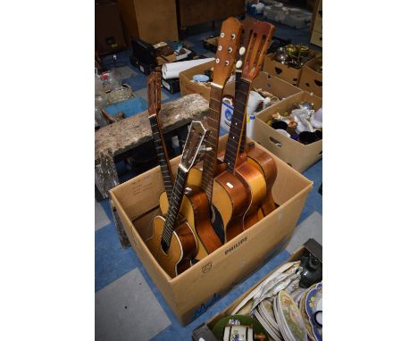 A Collection of Five Children's Acoustic Guitar Bodies 