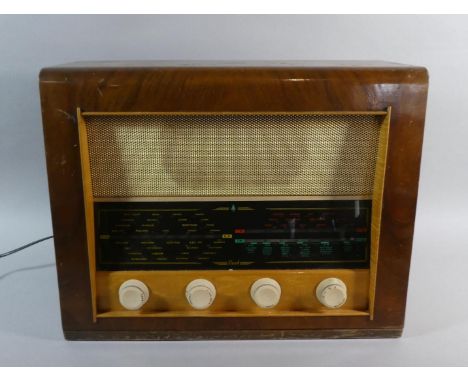 A Vintage Walnut Cased Bush Radio, 50cm Wide 