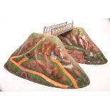 Rock und Graner Nr.280 Bergeinschnitt mit Übergangssteg. Mit farblichen Ausbesserungen. L44cm Z2-3